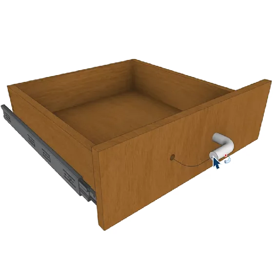 Peça de marcenaria cotada com precisão no SketchUp